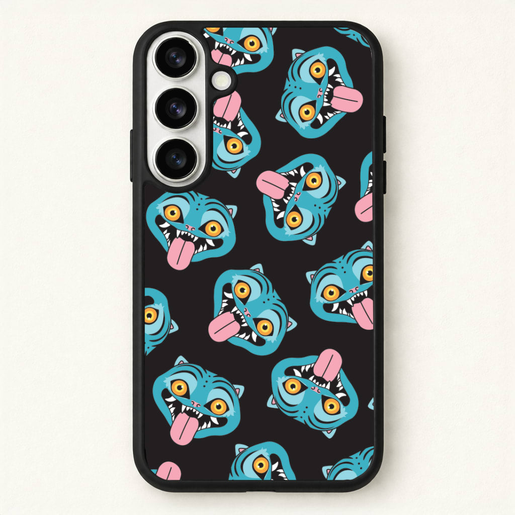 Demon Cat Pattern Phone Case for Galaxy S26 Plus
