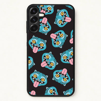 Demon Cat Pattern Phone Case for Galaxy A57