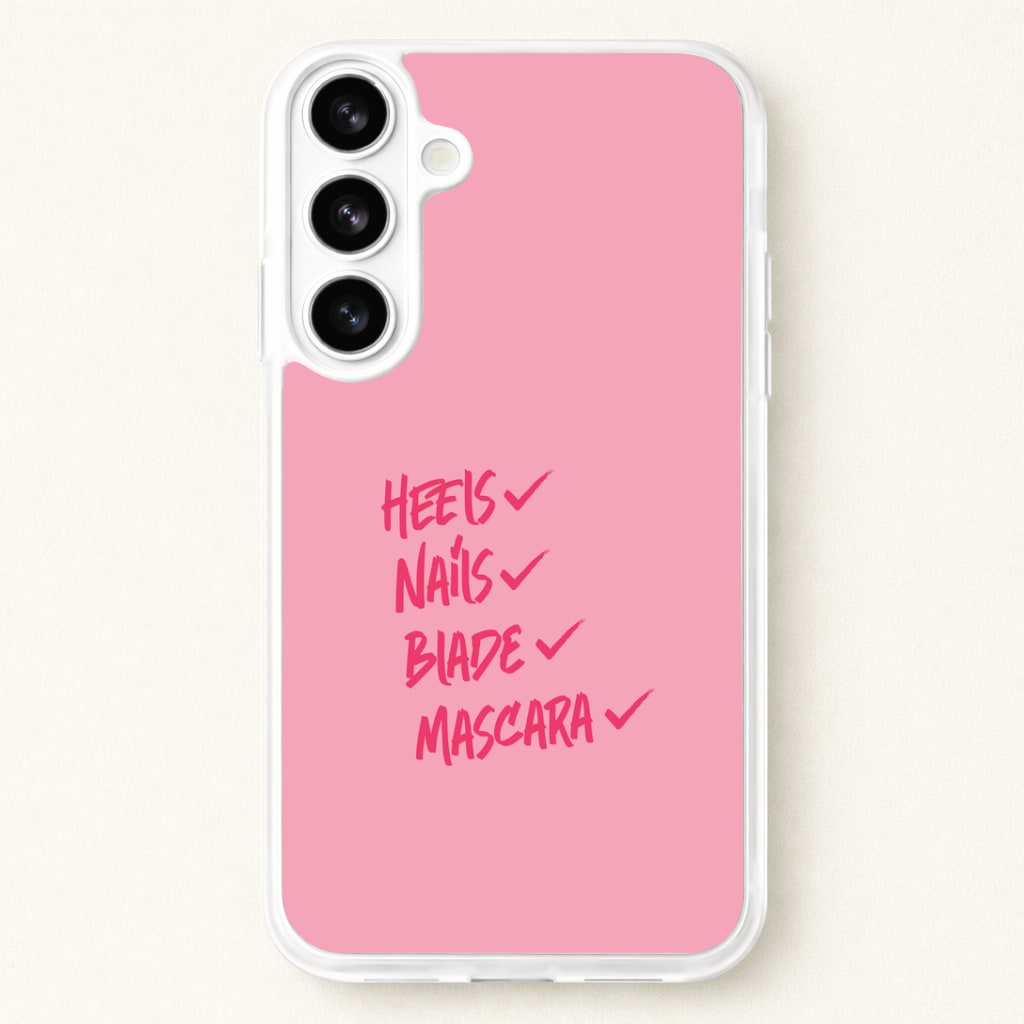 Heels, Nails, Blade, Mascara Phone Case for Galaxy S26
