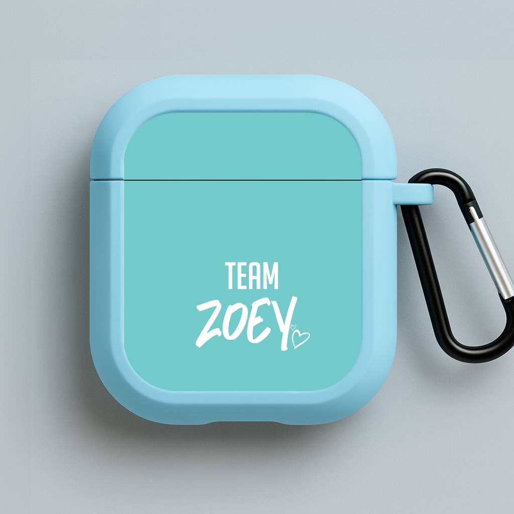 Team Zoey Blue AirPods Case