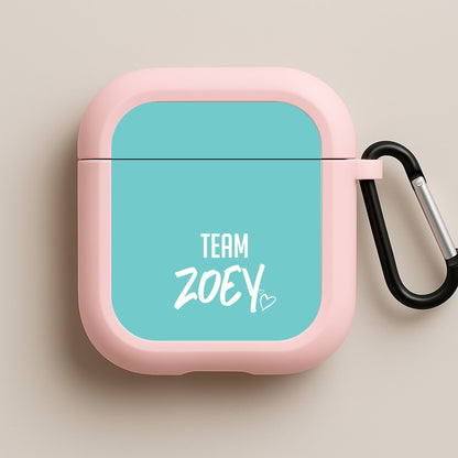 Team Zoey Pink AirPods Case