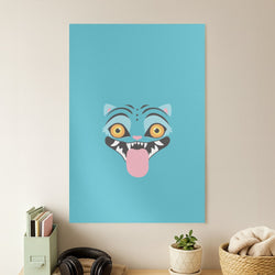 Demon Cat Face Poster