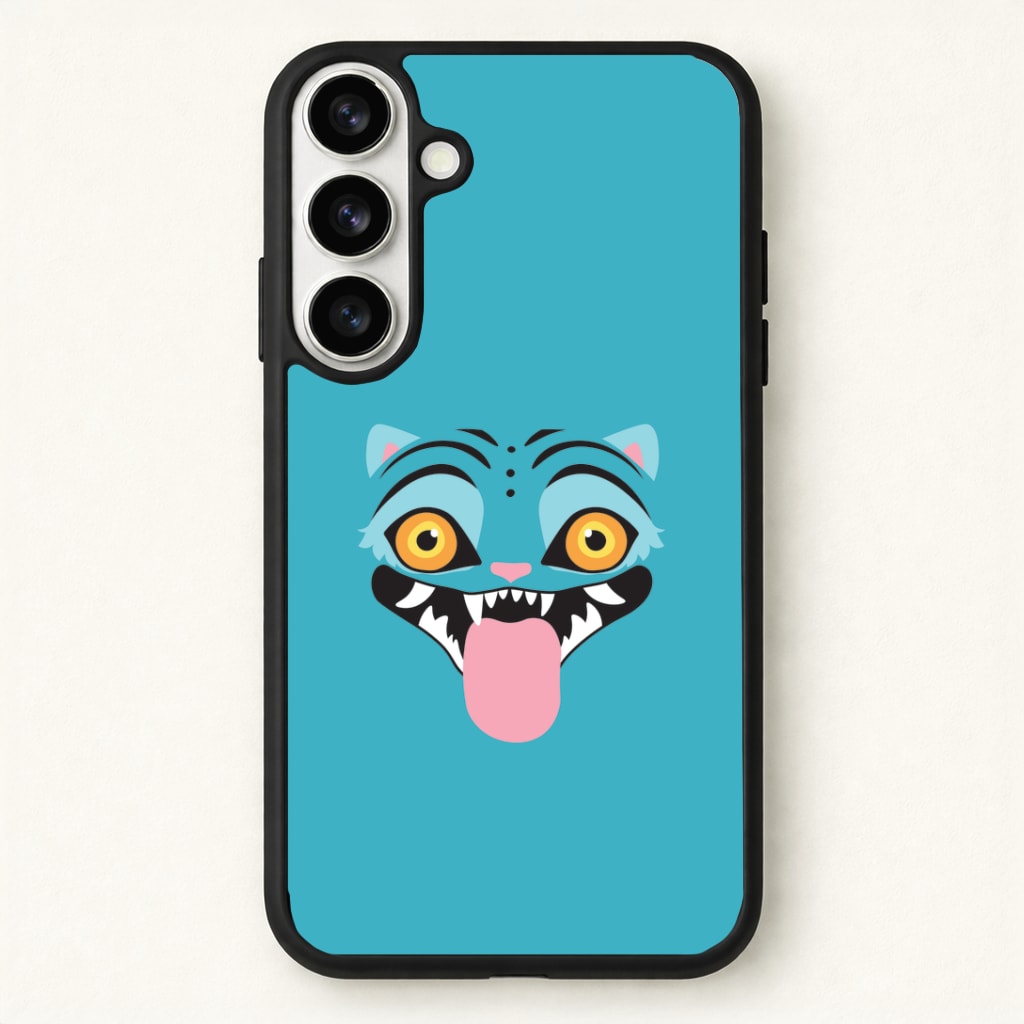 Demon Cat Face Phone Case for Galaxy S26