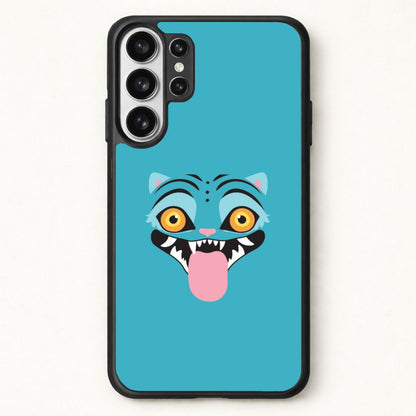 Demon Cat Face Phone Case for Galaxy S26 Ultra