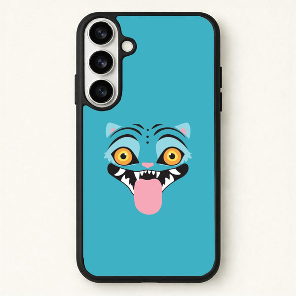 Demon Cat Face Phone Case for Galaxy S26 Plus