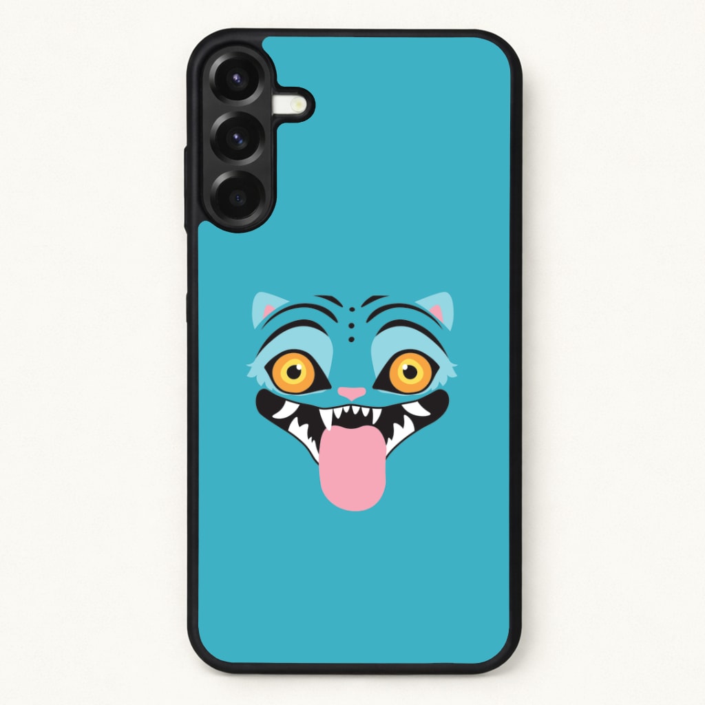 Demon Cat Face Phone Case for Galaxy A37