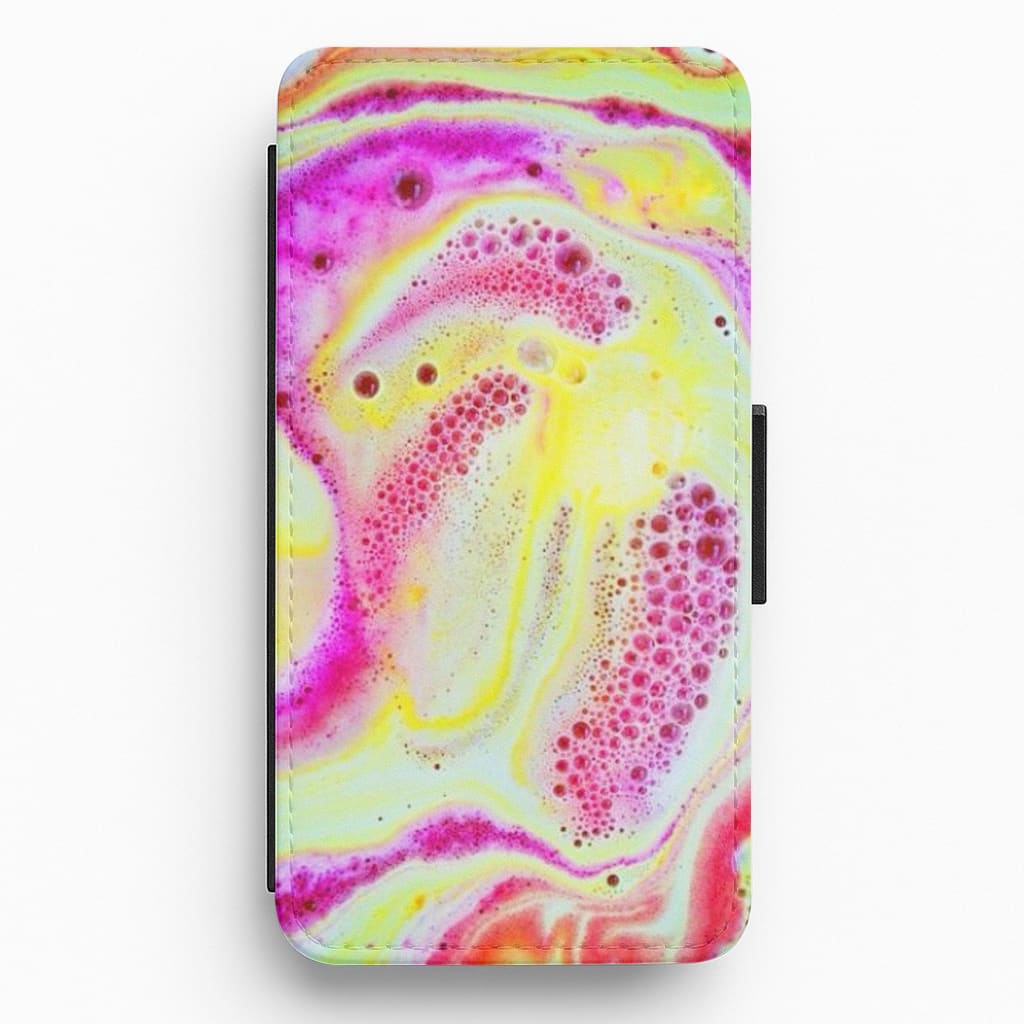 Super Colourful Bath Bomb Pattern Flip / Wallet Phone Case
