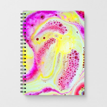 Super Colourful Bath Bomb Pattern Notebook - Fun Cases