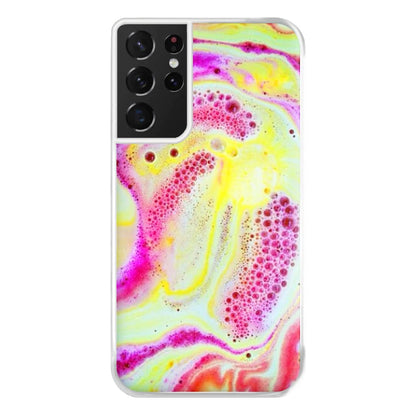 Super Colourful Bath Bomb Pattern Phone Case for Galaxy S21 Ultra