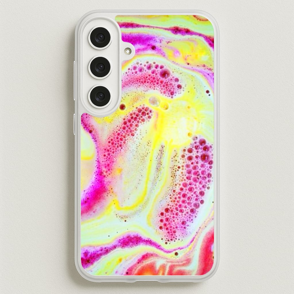 Super Colourful Bath Bomb Pattern Phone Case for Galaxy S25FE