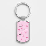 Im in love - Kourtney Kardashian Silver Keyring