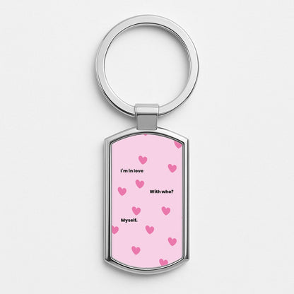 Im in love - Kourtney Kardashian Silver Keyring