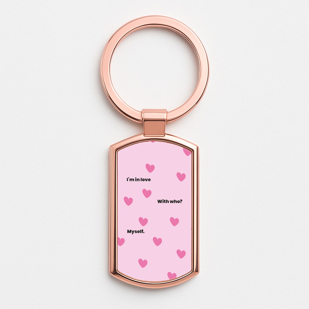 Im in love - Kourtney Kardashian Rose Gold Keyring