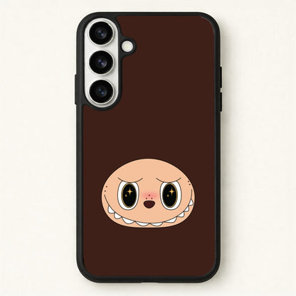 Cute Brown Monster Face Phone Case for Galaxy S26