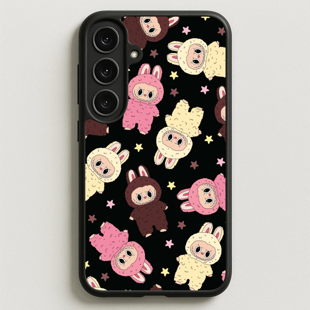 Cute Monsters And Stars Pattern Phone Case for Galaxy S25FE