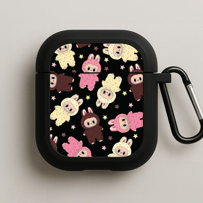Cute Monsters And Stars Pattern AirPods Case