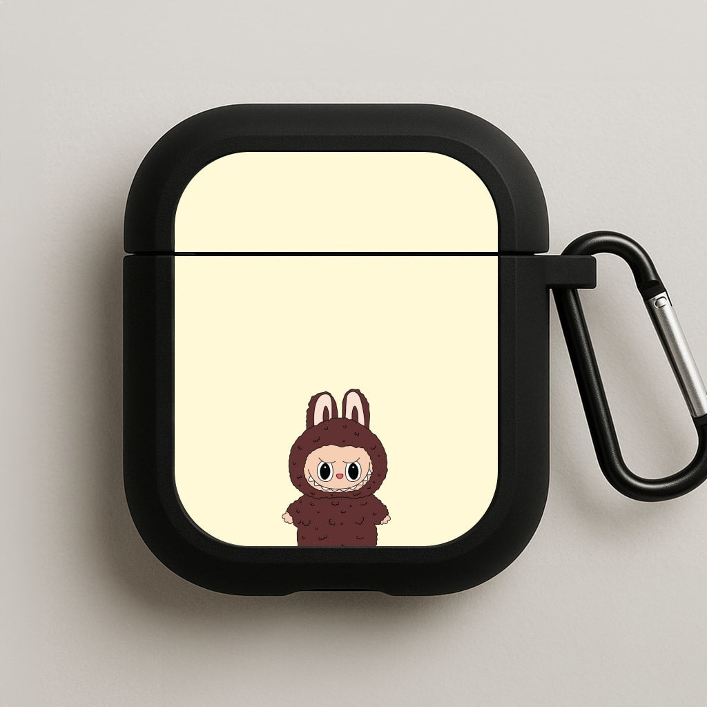 Cute Brown Monster AirPods Case