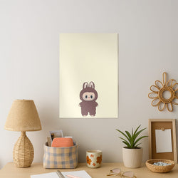 Cute Brown Monster Art Print