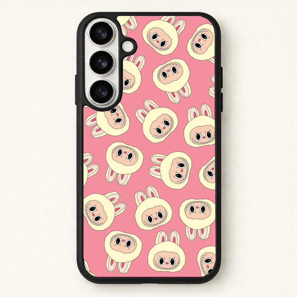 Cute Cream Monster Face Pattern Phone Case for Galaxy S26