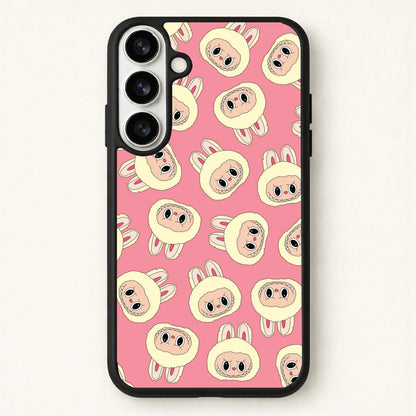 Cute Cream Monster Face Pattern Phone Case for Galaxy S26