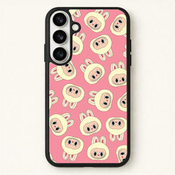 Cute Cream Monster Face Pattern Phone Case for Galaxy S26 Plus