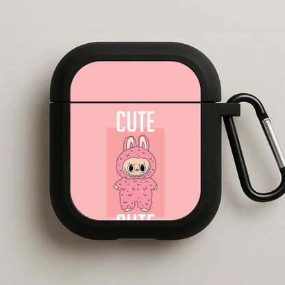 Cute Pink Monster AirPods Case