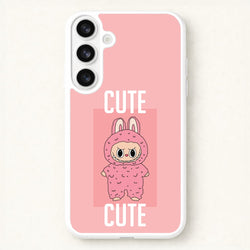 Cute Pink Monster Phone Case for Galaxy S26 Plus