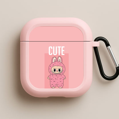 Cute Pink Monster Pink AirPods Case