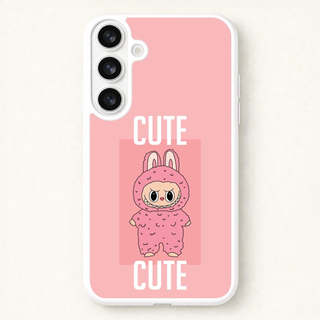 Cute Pink Monster Phone Case for Galaxy S26