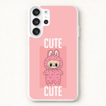 Cute Pink Monster Phone Case for Galaxy S26 Ultra