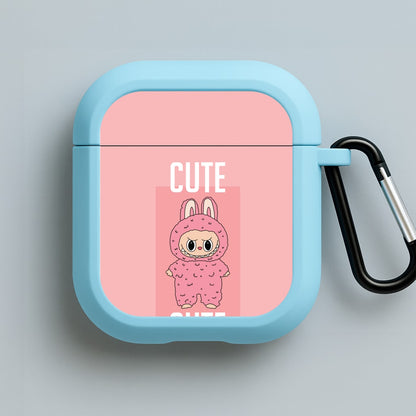 Cute Pink Monster Blue AirPods Case
