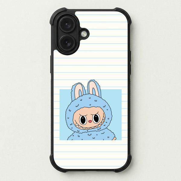 Cute Blue Notebook Monster Phone Case — Bumper case