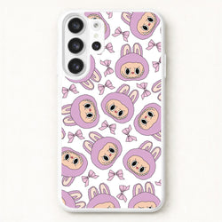 Cute Purple Monster And Bows Pattern Phone Case for Galaxy S26 Ultra