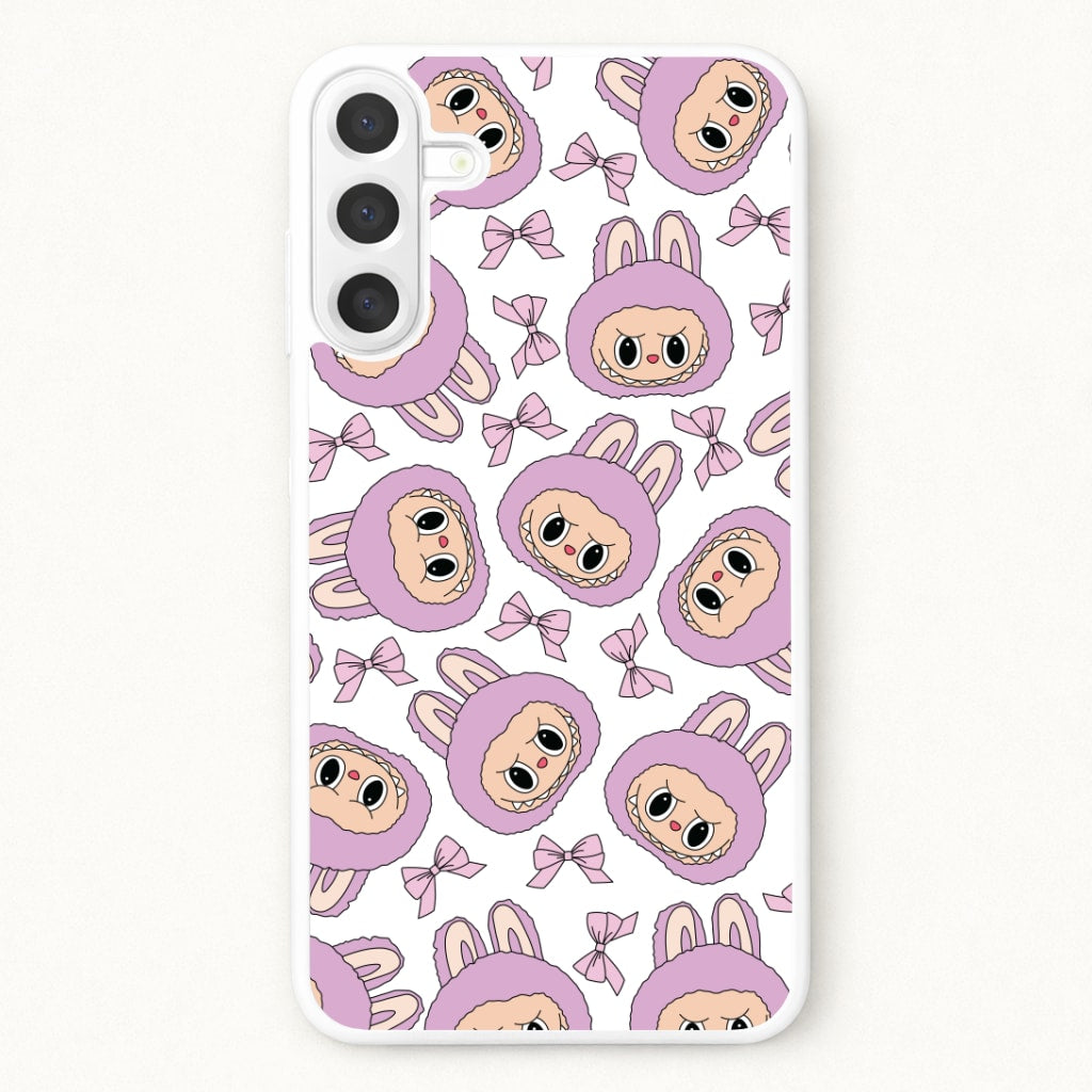 Cute Purple Monster And Bows Pattern Phone Case for Galaxy A37