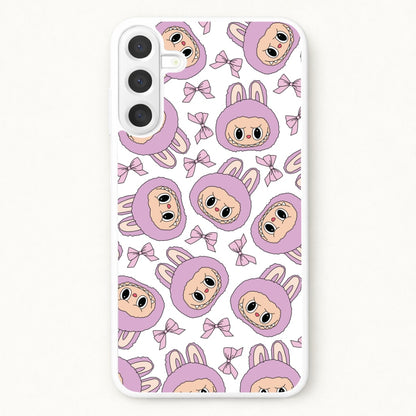 Cute Purple Monster And Bows Pattern Phone Case for Galaxy A37