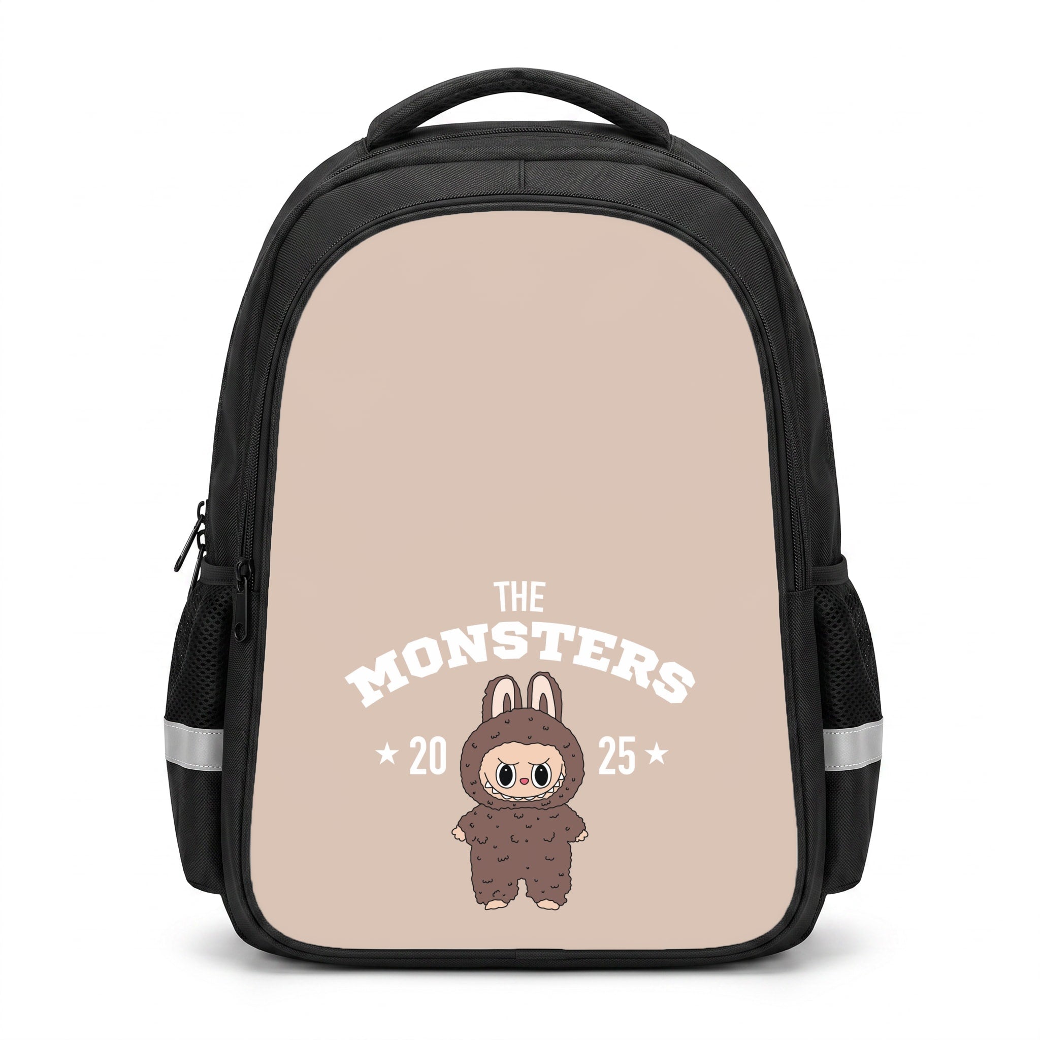 Cute Monster 2025 Biege Backpack