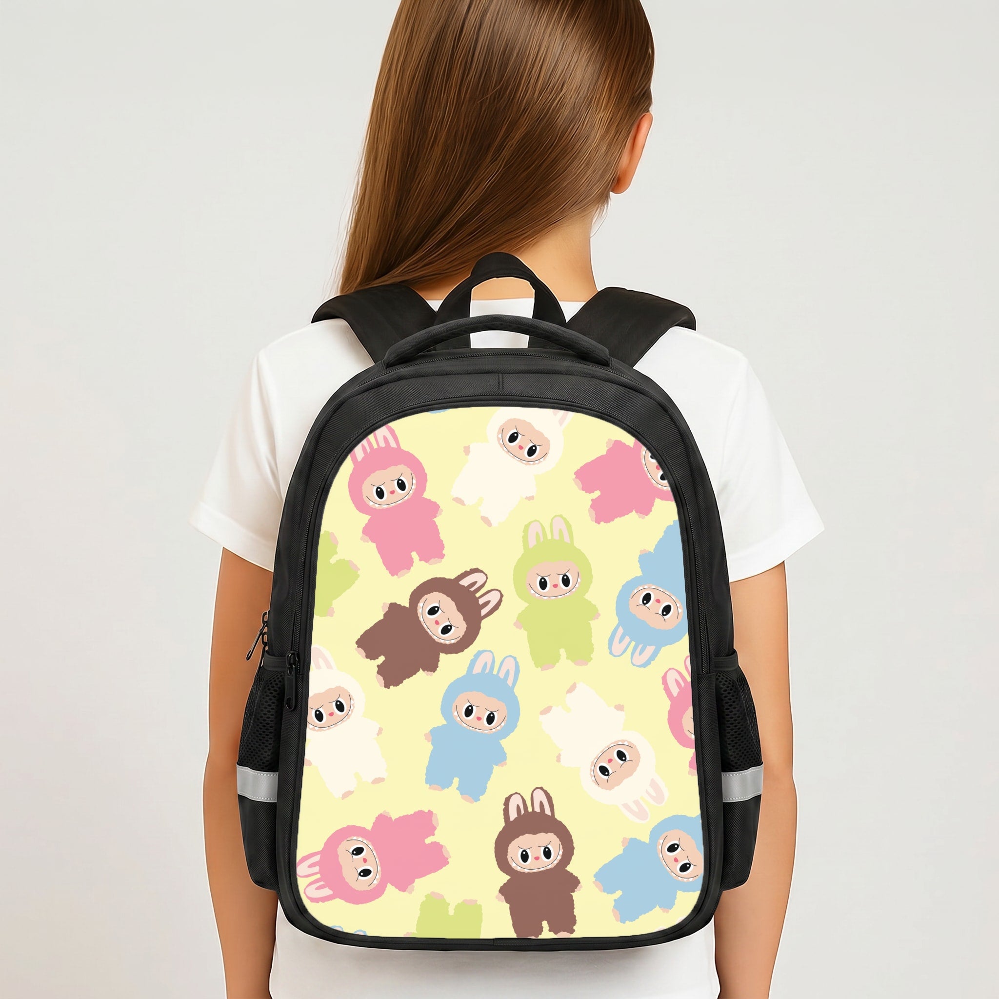 Colourful Little Monsters Pattern Backpack