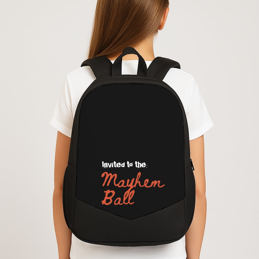 Invited To The Mayhem Ball Large School Bag