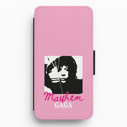 Pink Mayhem Gaga Flip / Wallet Phone Case