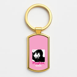 Pink Mayhem Gaga Gold Keyring
