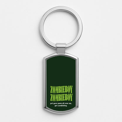 Zombieboy Gaga Silver Keyring