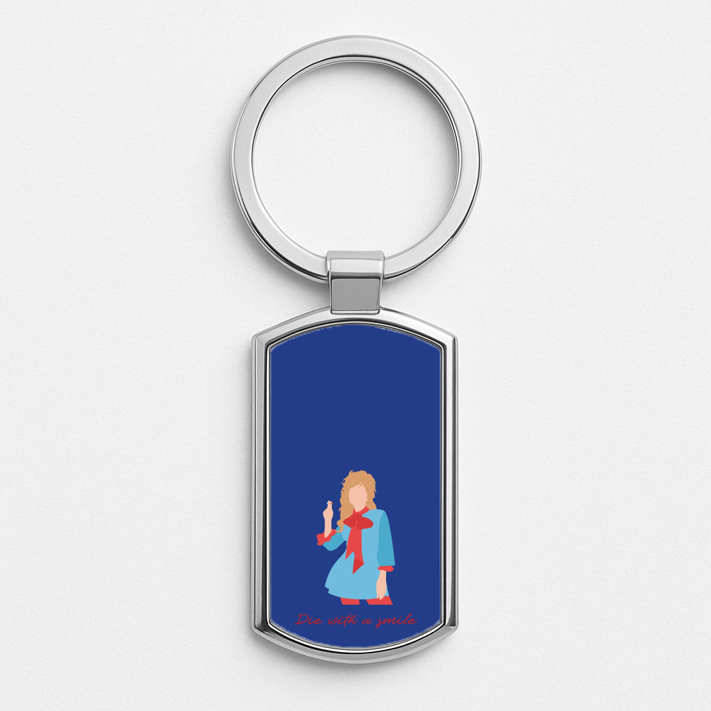 Gaga Die With A Smile Silver Keyring