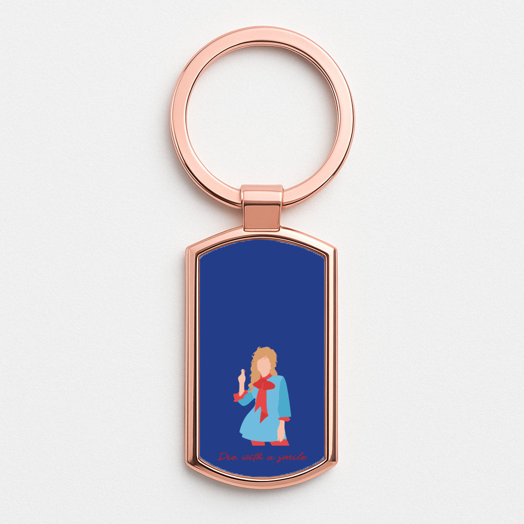 Gaga Die With A Smile Rose Gold Keyring