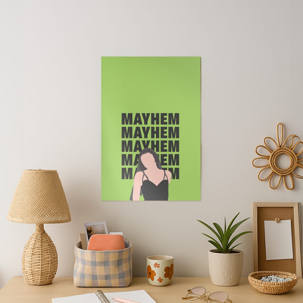 Neon Green Mayhem Art Print