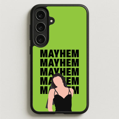 Neon Green Mayhem Phone Case for Galaxy S25FE