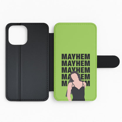 Neon Green Mayhem Flip Phone Case