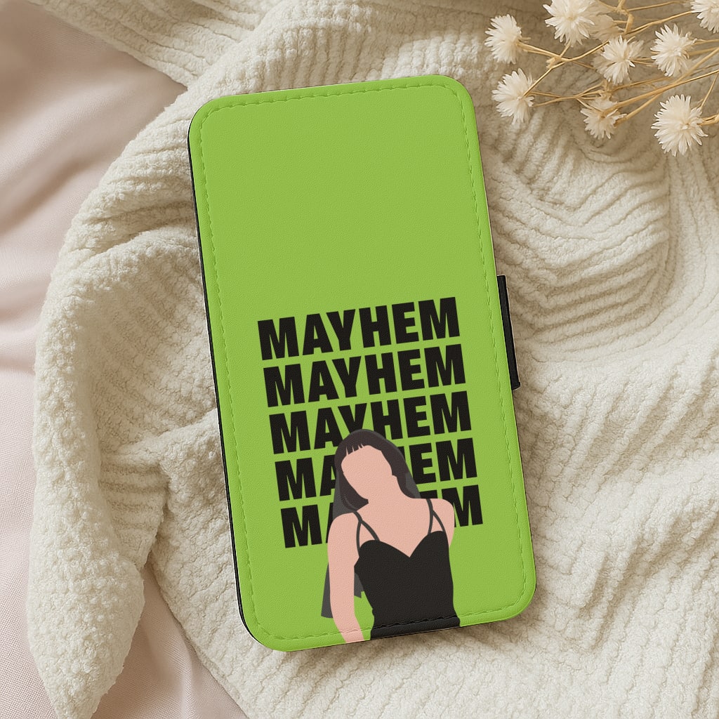 Neon Green Mayhem Wallet Phone Case