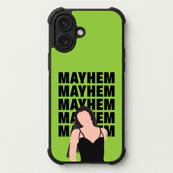 Neon Green Mayhem Phone Case — Bumper case