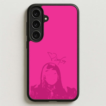 Pink Gaga Silhouette Phone Case for Galaxy S25FE