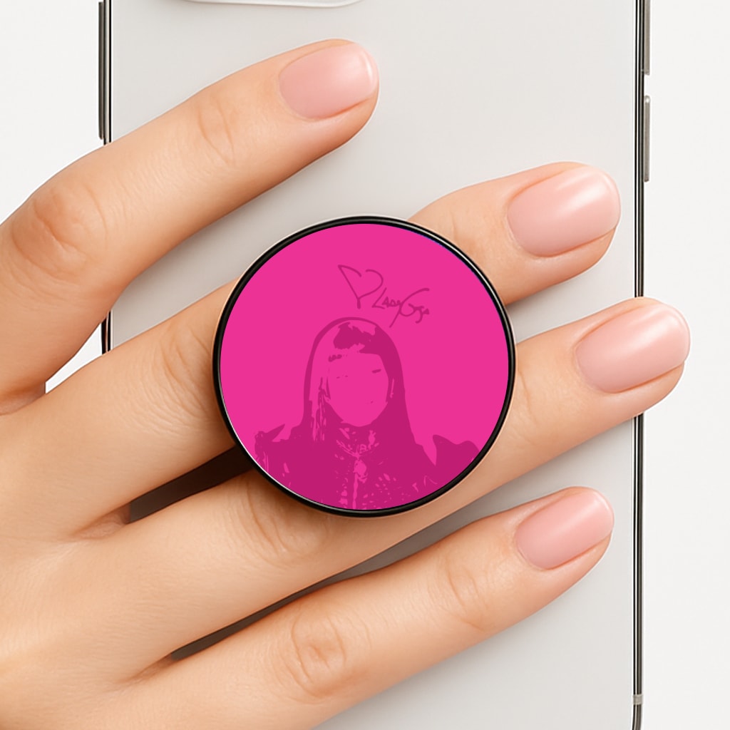 Pink Gaga Silhouette  FunGrip